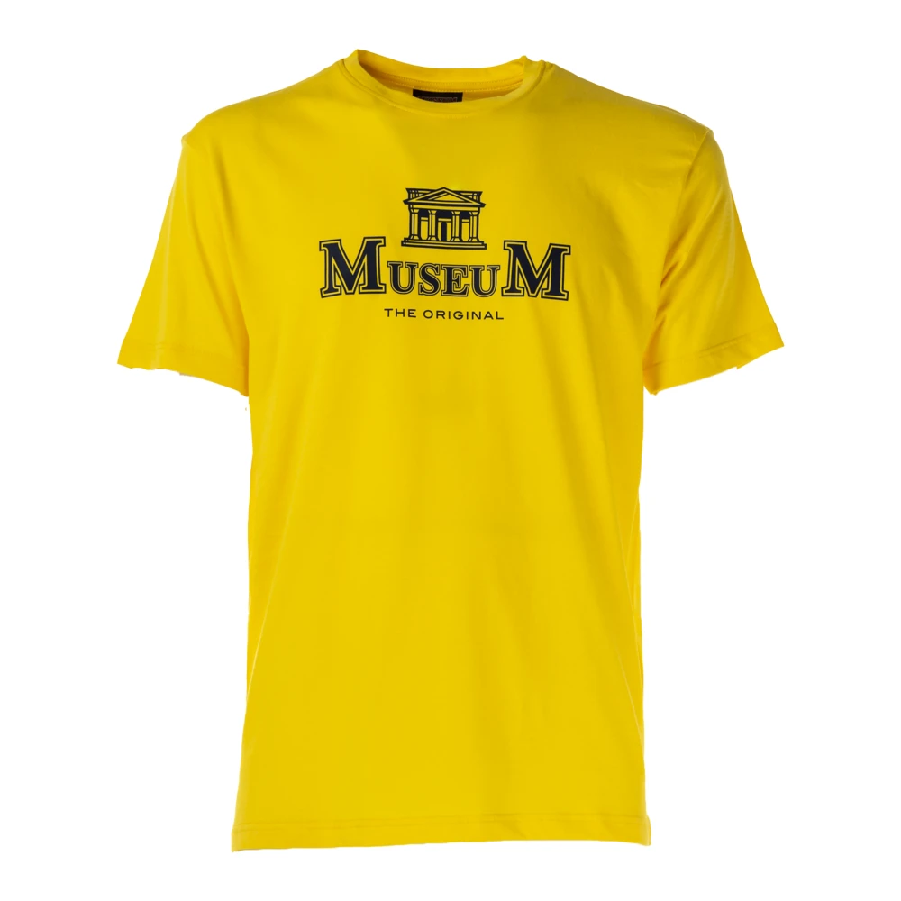 Museum Heren Erik T-shirt Yellow Heren