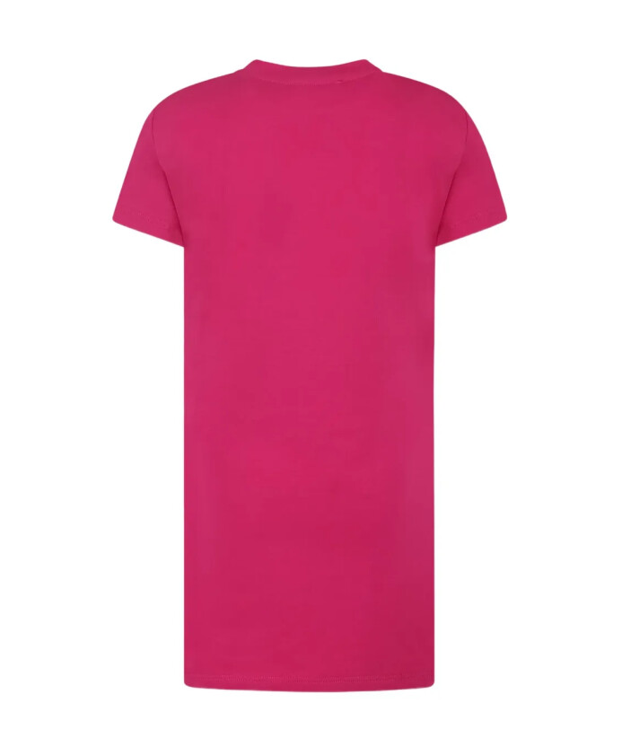 robe-fuchsia-avec-logo-manches-courtes