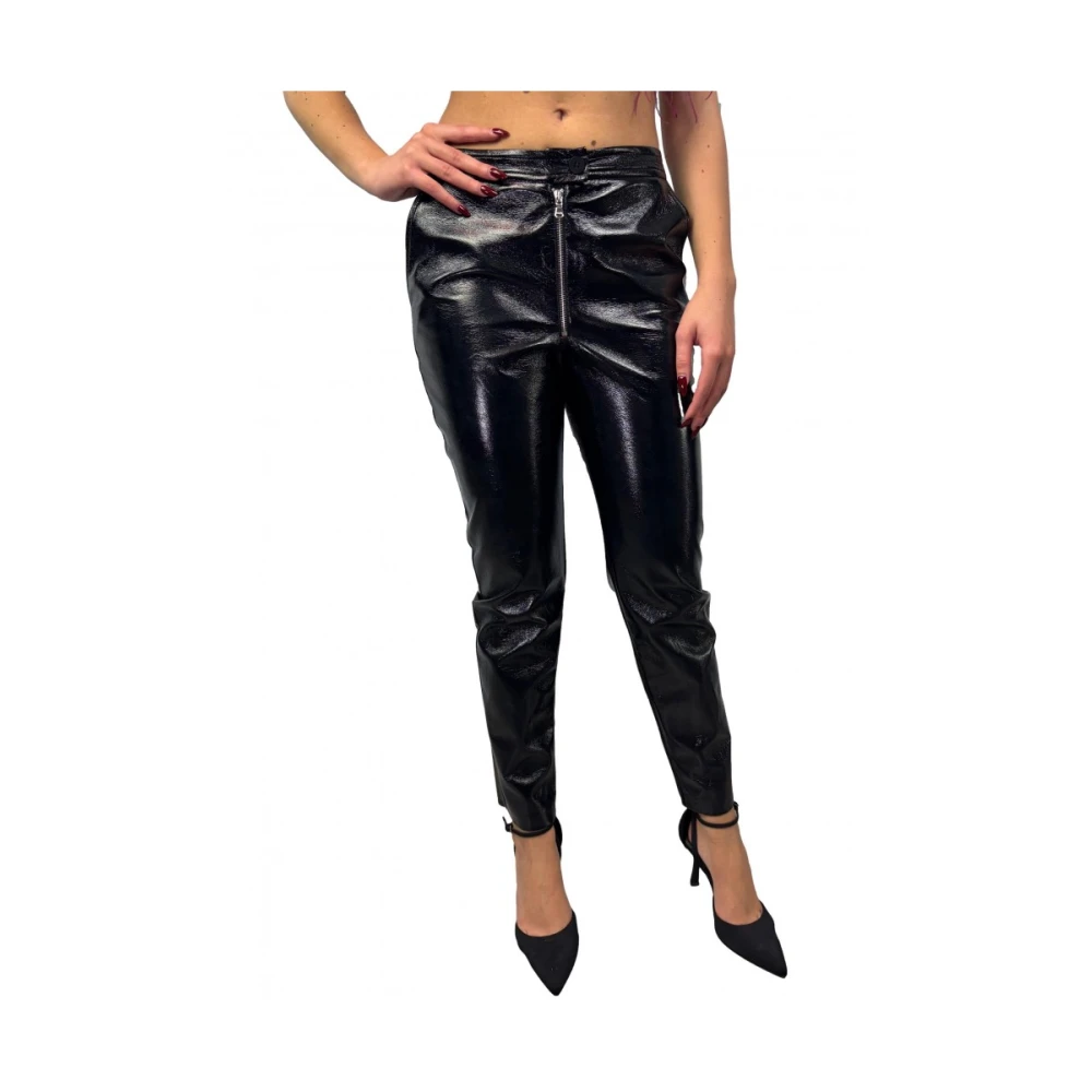 Manila Grace Stijlvolle polyester broek Black Dames