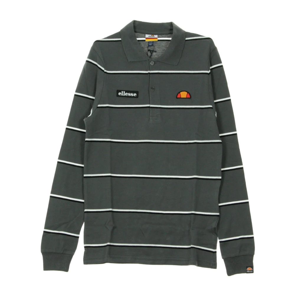 Ellesse Mannelijk Groente Lange Mouw Polo Rugby Top
