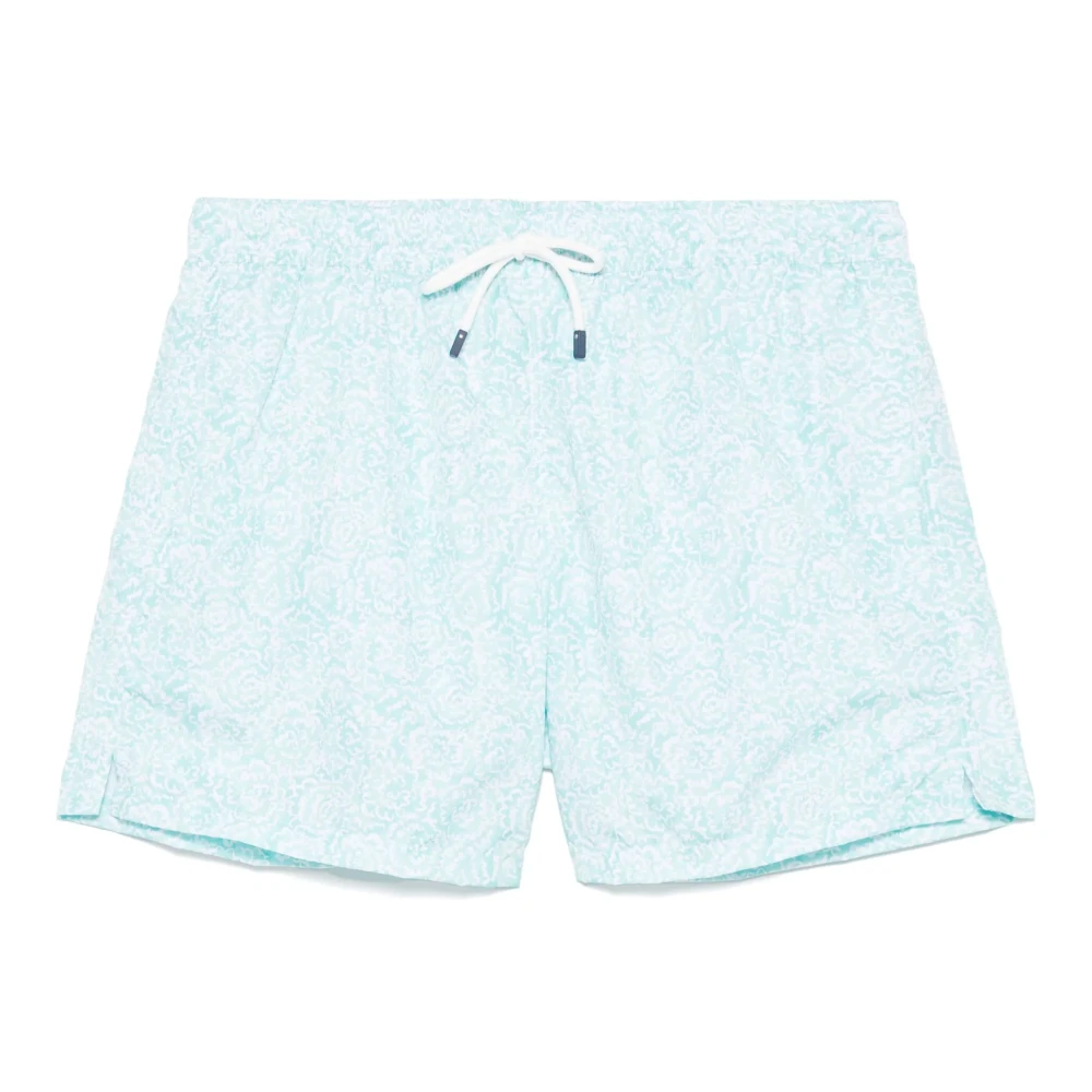 Fedeli Polyester Badshorts med Elastiskt Bälte Green, Herr