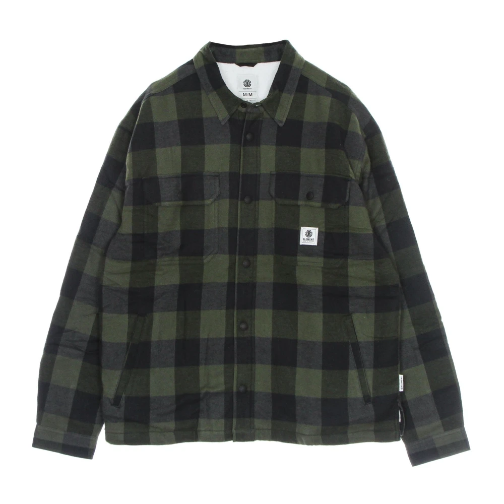 Element Bosnacht Sherpa Gevoerde Flanellen Shirt Green Heren