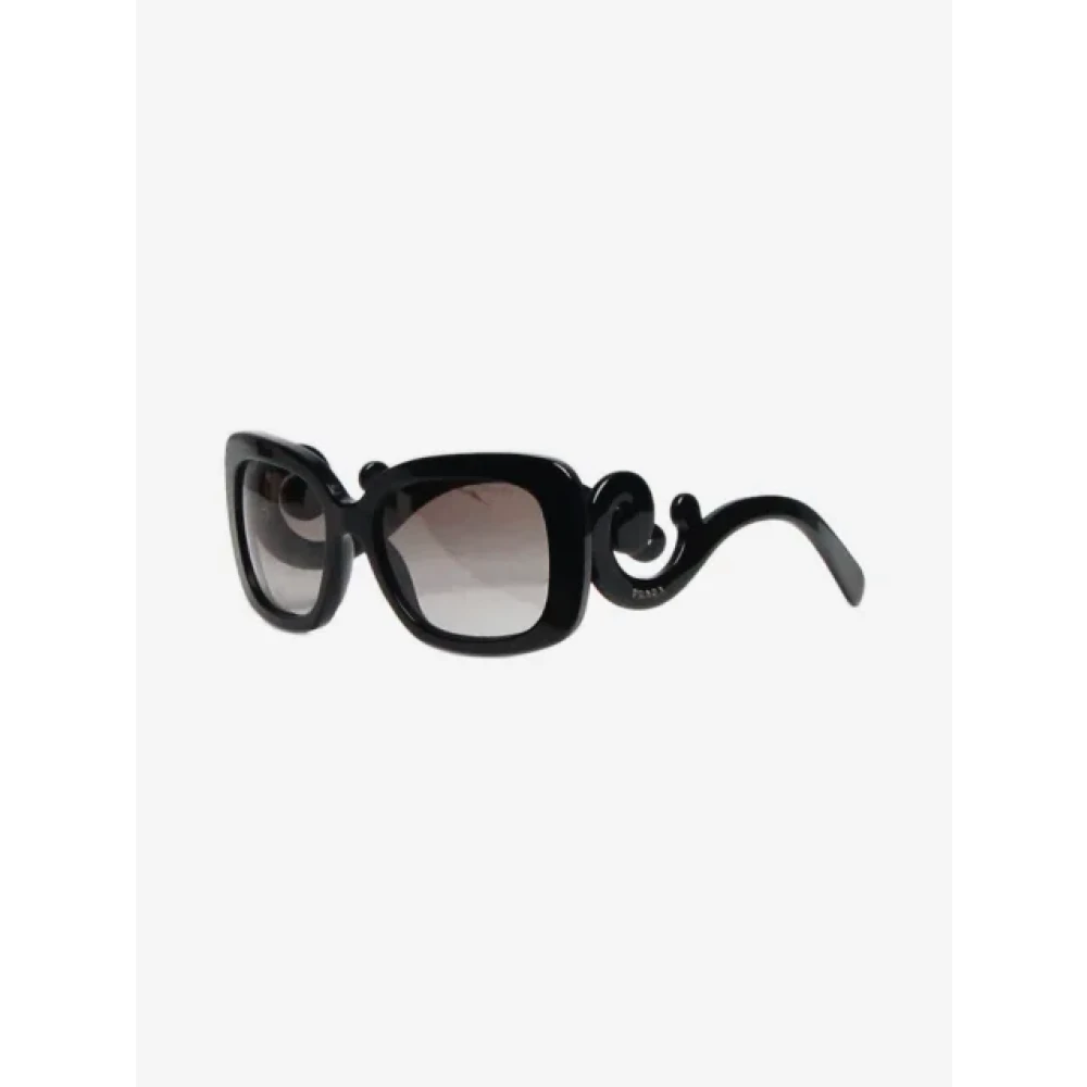 Prada Vintage Pre-owned Glass sunglasses Black Dames