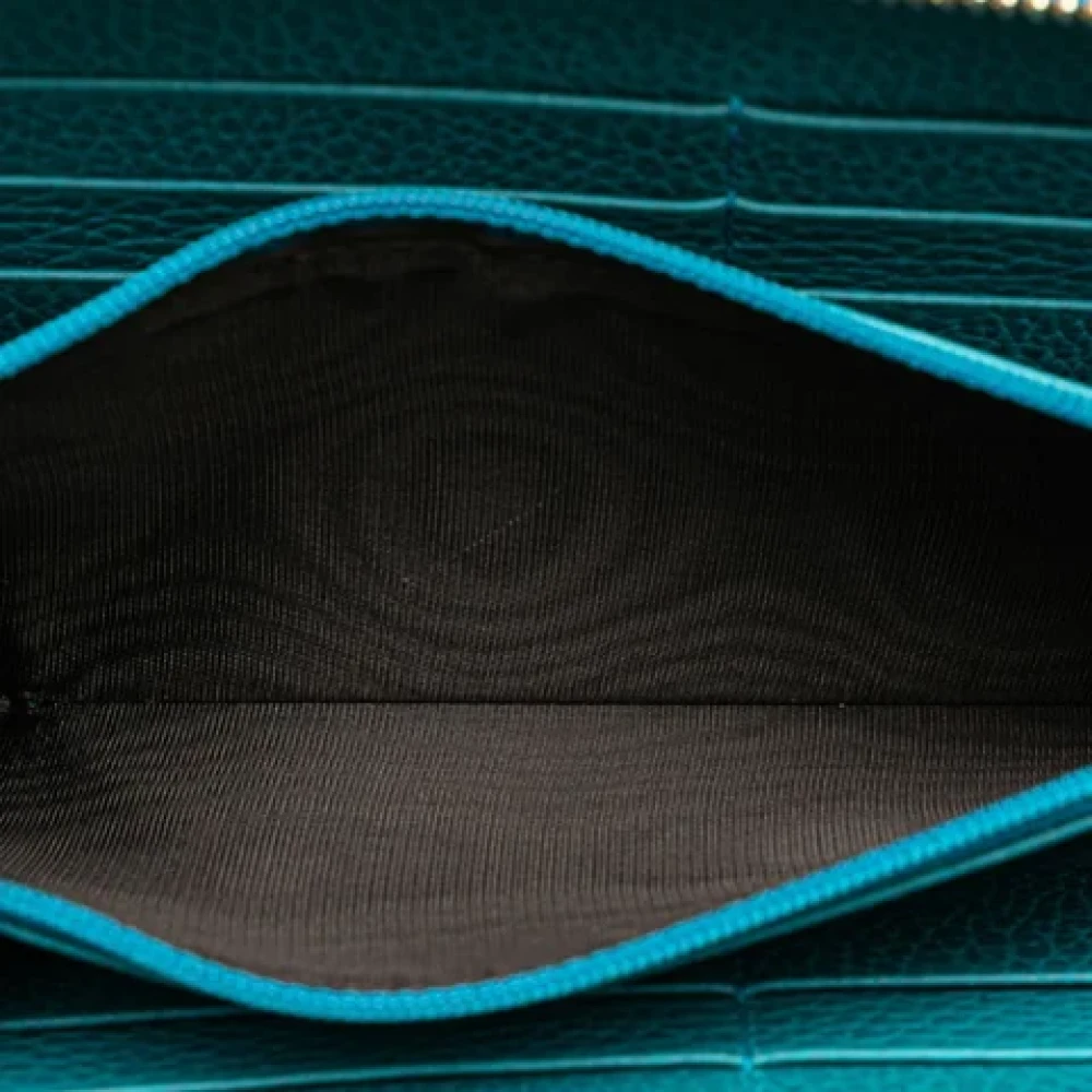 Gucci Vintage Pre-owned Leather wallets Green Dames