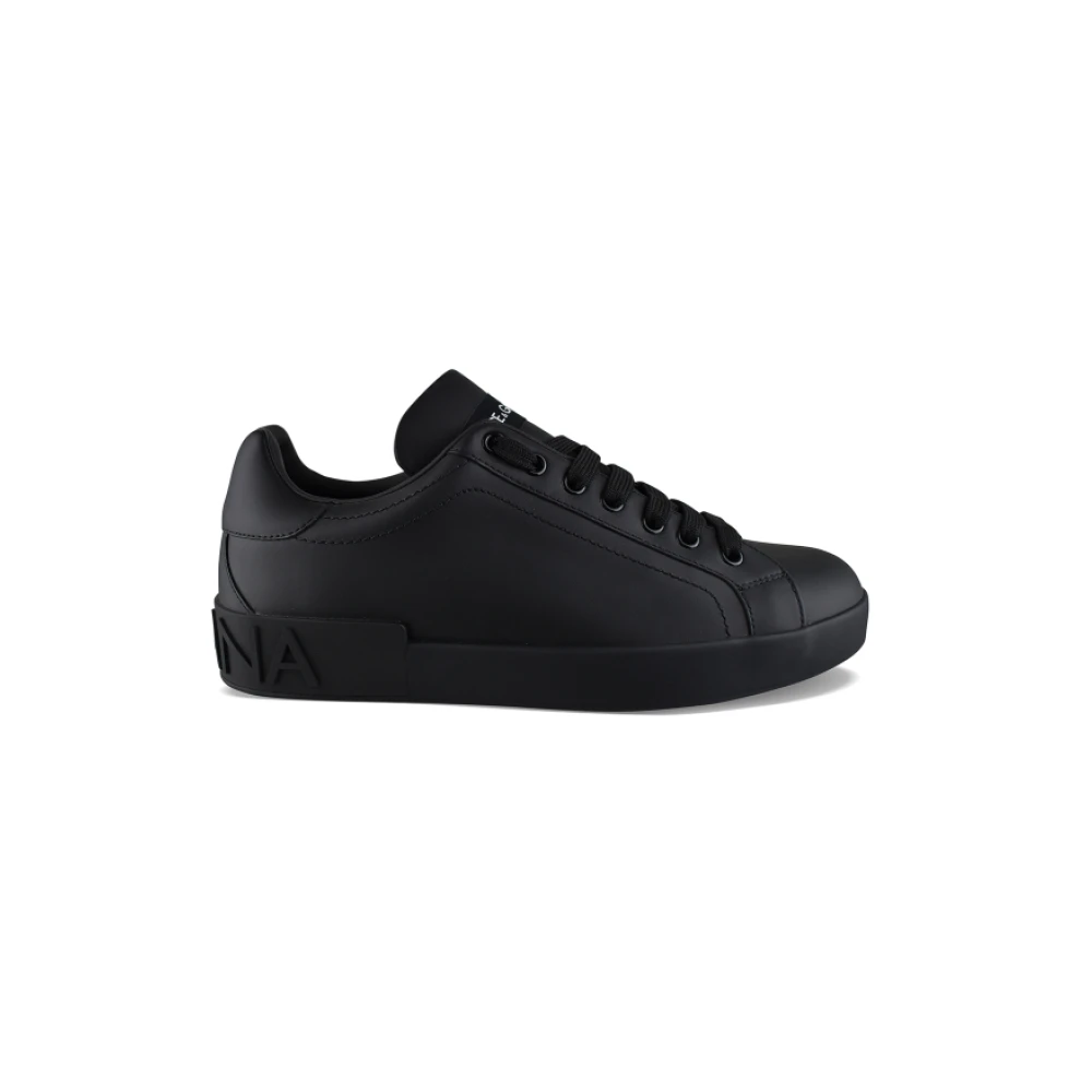 Dolce & Gabbana Uomo Nero Sneakers Basse Portofino