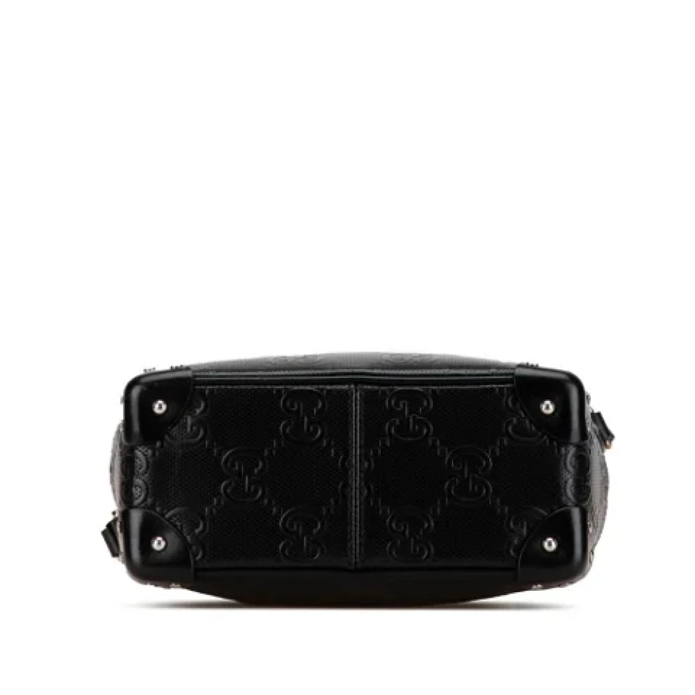 Gucci Vintage Pre-owned Leather shoulder-bags Black Dames