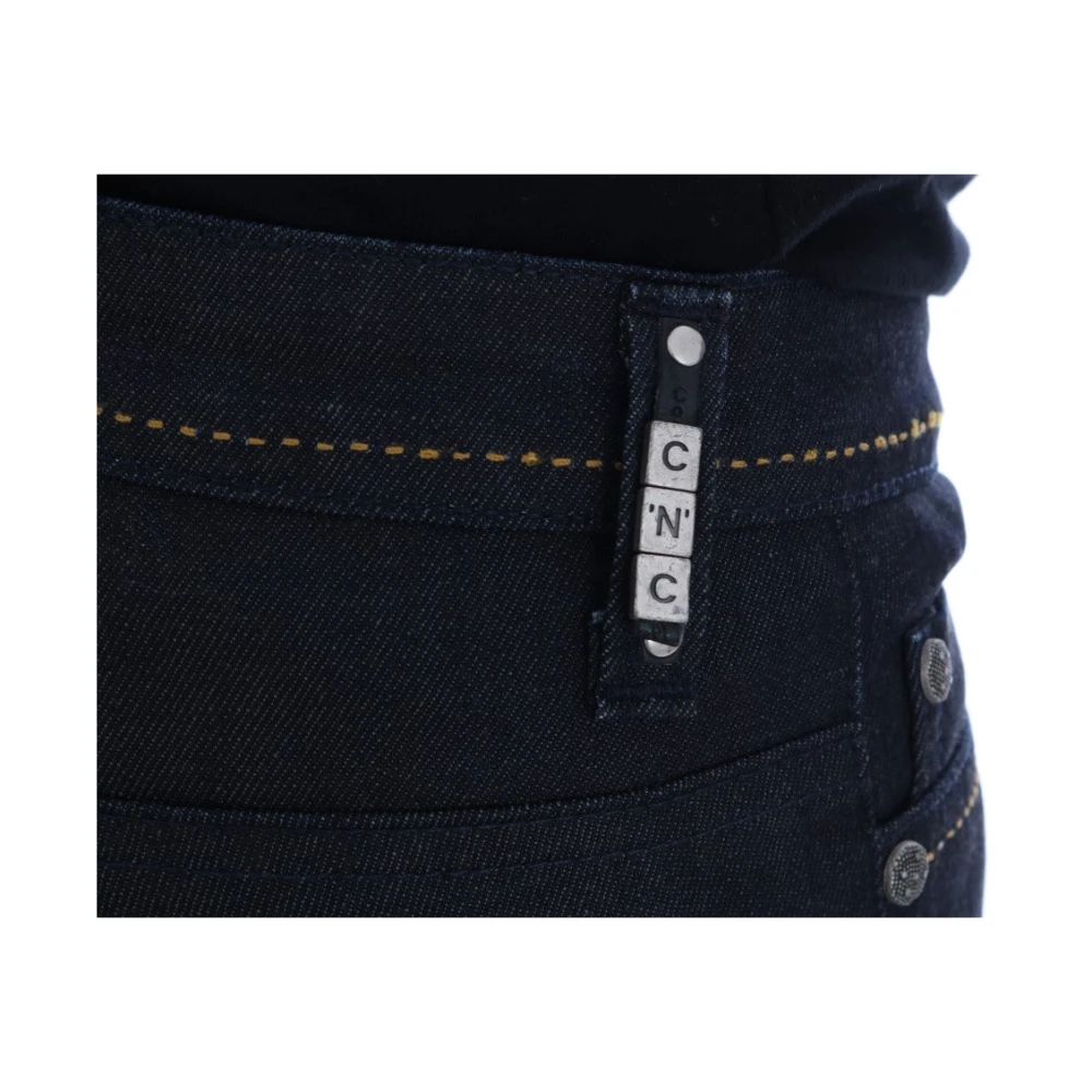Costume National Donkerblauwe Super Slim Fit Jeans Blue Dames