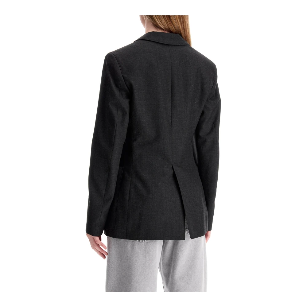 Lemaire Wollen Enkellange Jas Gray Dames