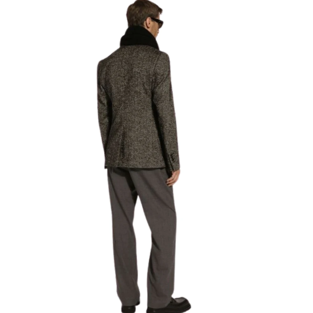 Dolce & Gabbana Grijze Portofino Jas Gray Heren