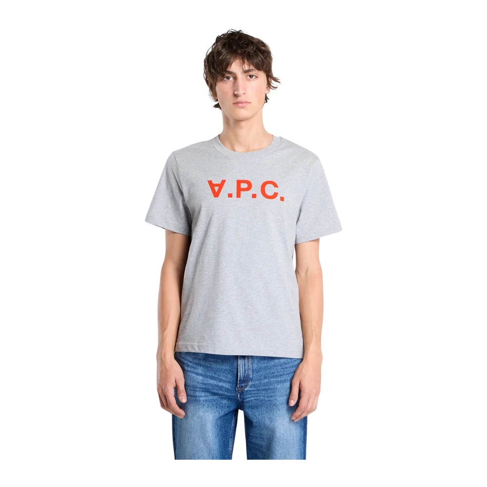 A.p.c. Men's Gray T-Shirts, Xl, Standard Grand Vpc Cotton T-Shirt