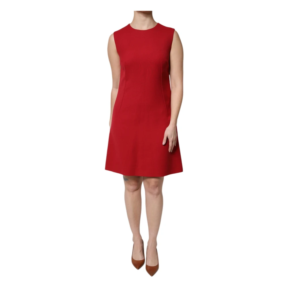 Dolce & Gabbana Women's Red Sleeveless A-Line Dress - Short Dresses - Xl - Dresses