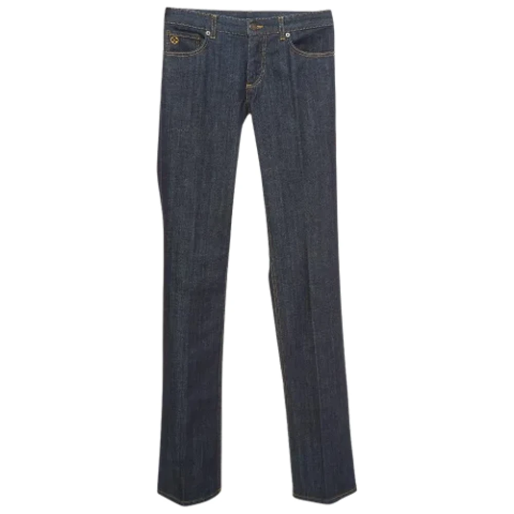 Louis Vuitton Vintage Pre-owned Denim jeans Blue Dames