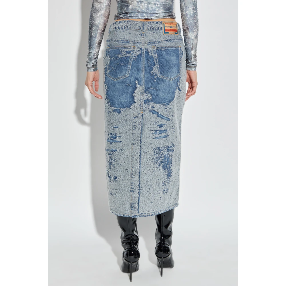 Diesel Rok De-Skye-S Blue Dames
