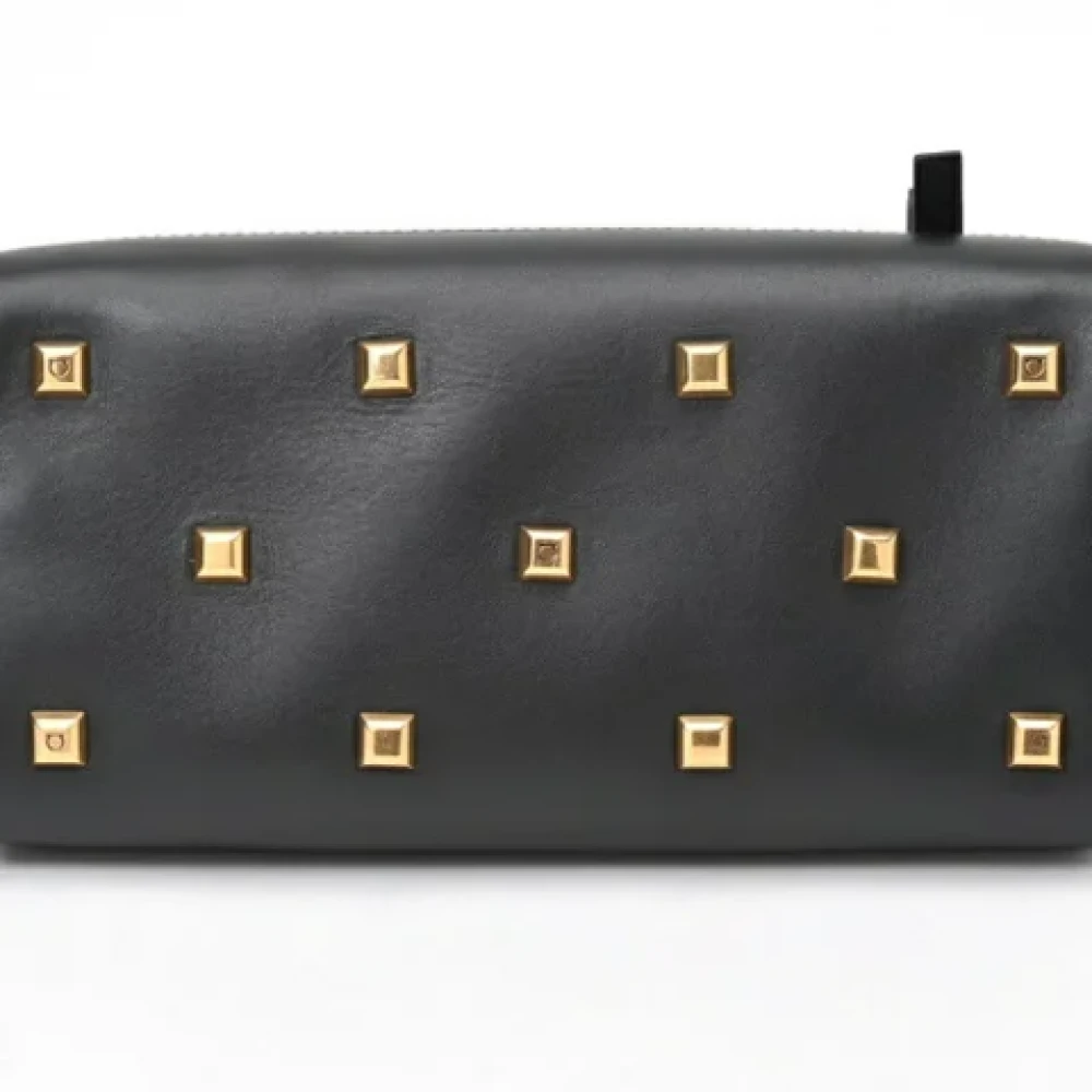 Salvatore Ferragamo Pre-owned Leather handbags Black Dames