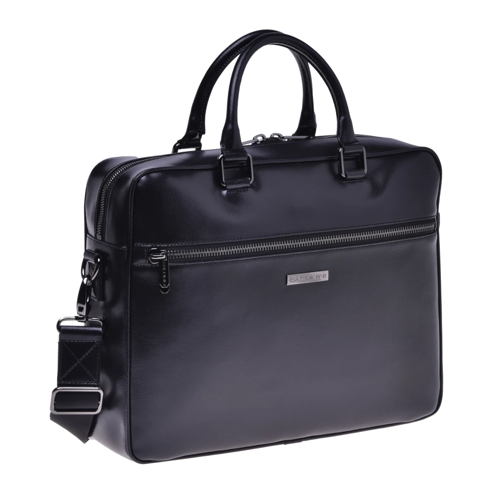 Baldinini Professional bag in black leather Black Heren