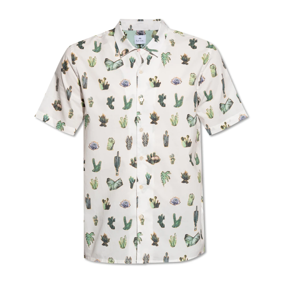 PS By Paul Smith Wit Katoenen Overhemd Stijlvol Veelzijdig White Heren