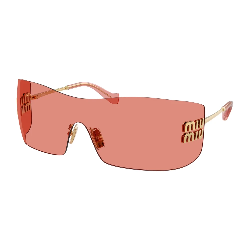 Miu Miu Gold/Red Mu B53s 5Ak20y Woman Sunglasses Metal Squa Normal - Image 2