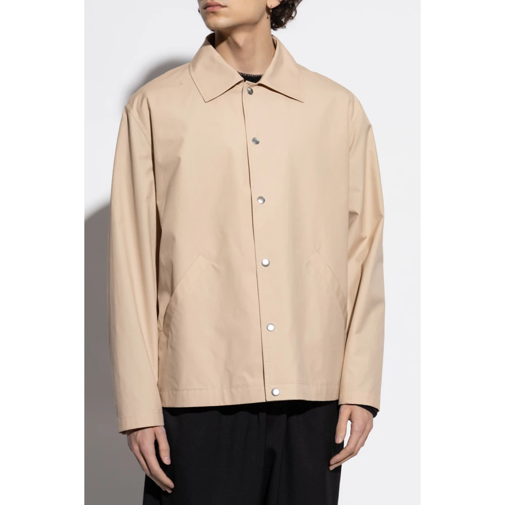 Jil Sander Jas met logo Beige Heren