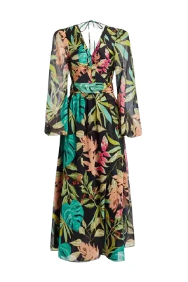 Tropicalia Maxi Klänning med Slits