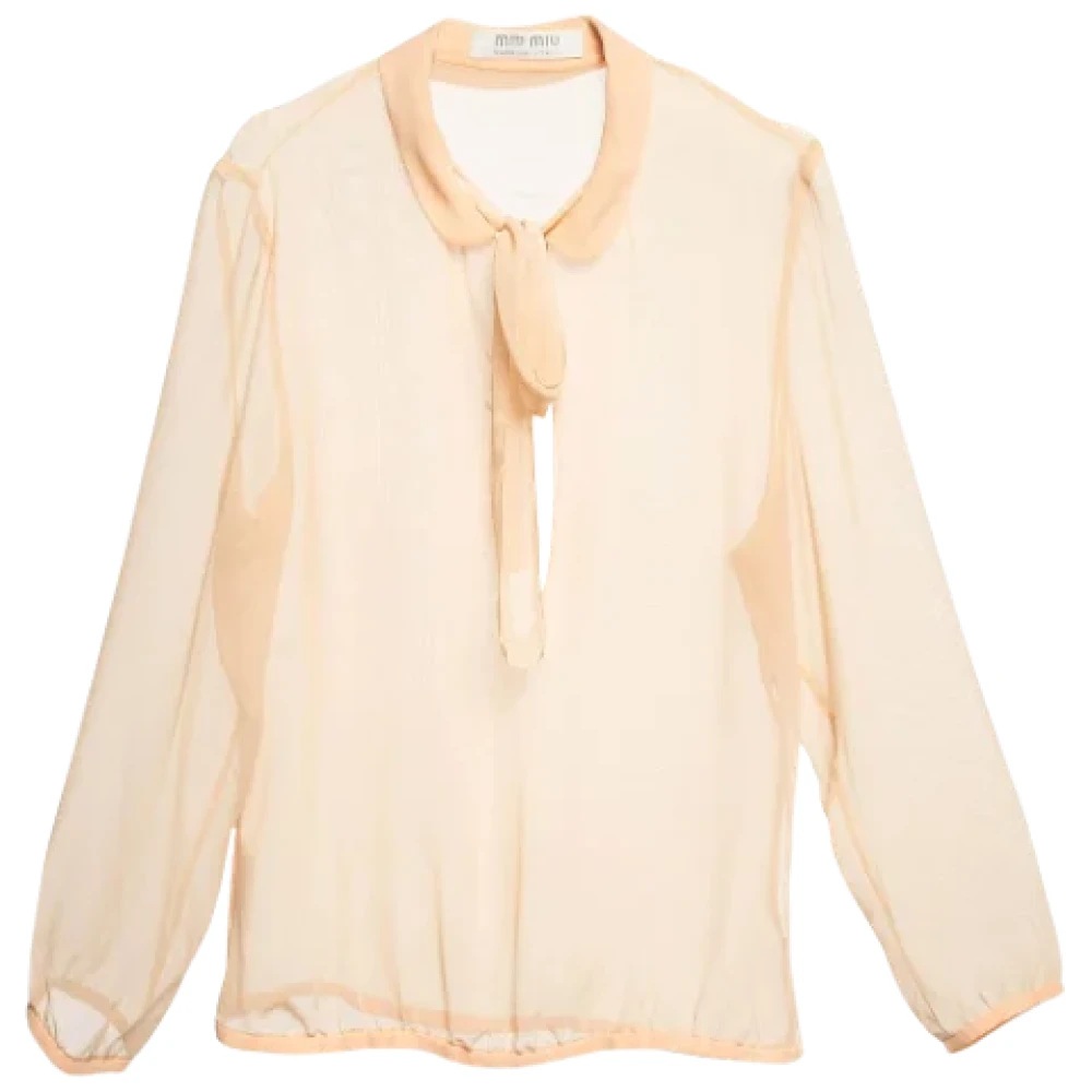 Miu Pre-owned Fabric tops Beige Dames