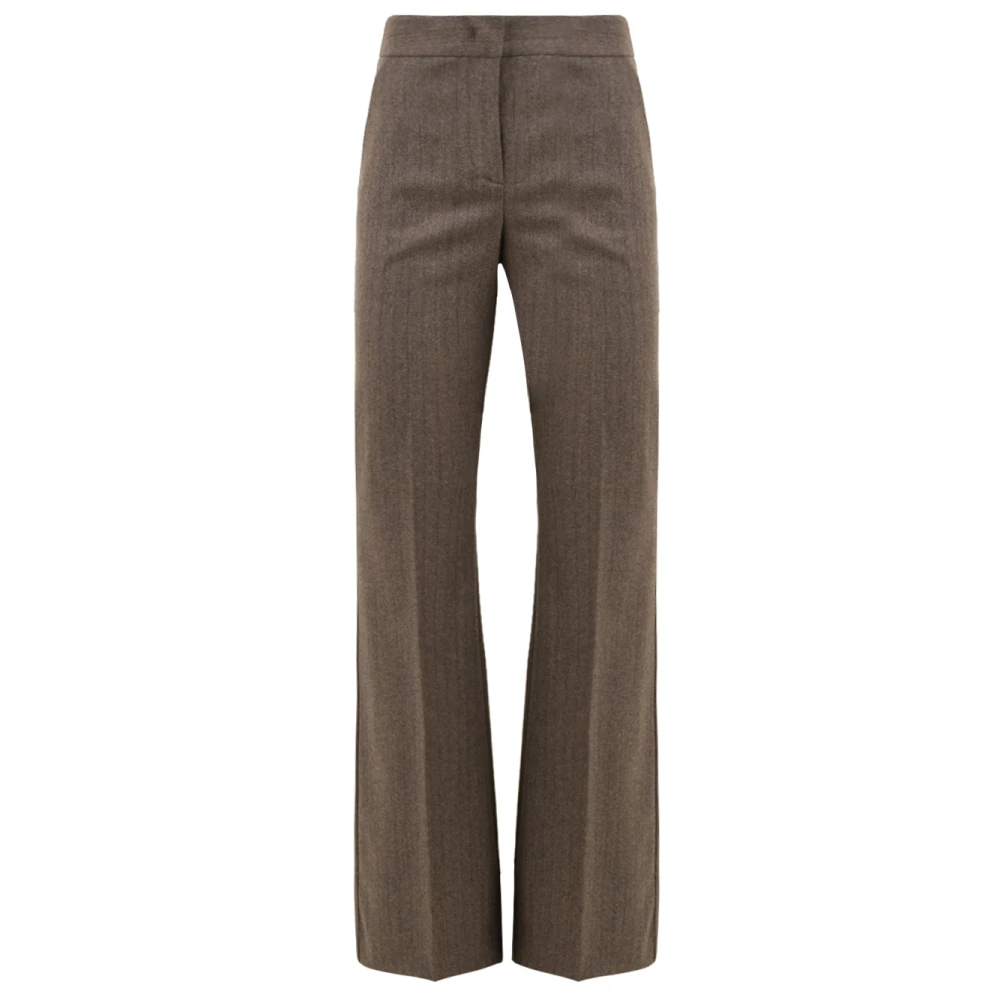 Drumohr Duifgrijze Broek Lp616P00 R01 Brown Dames