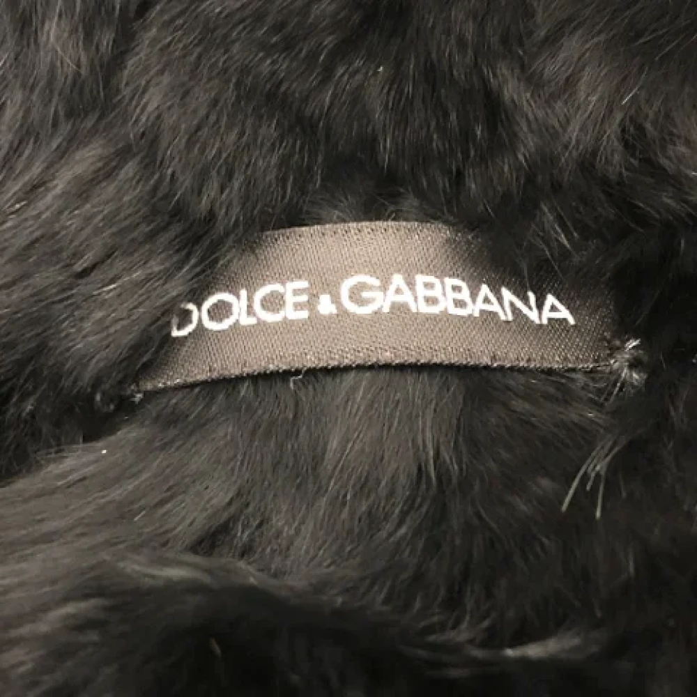 Dolce & Gabbana Pre-owned Fabric scarves Black Dames