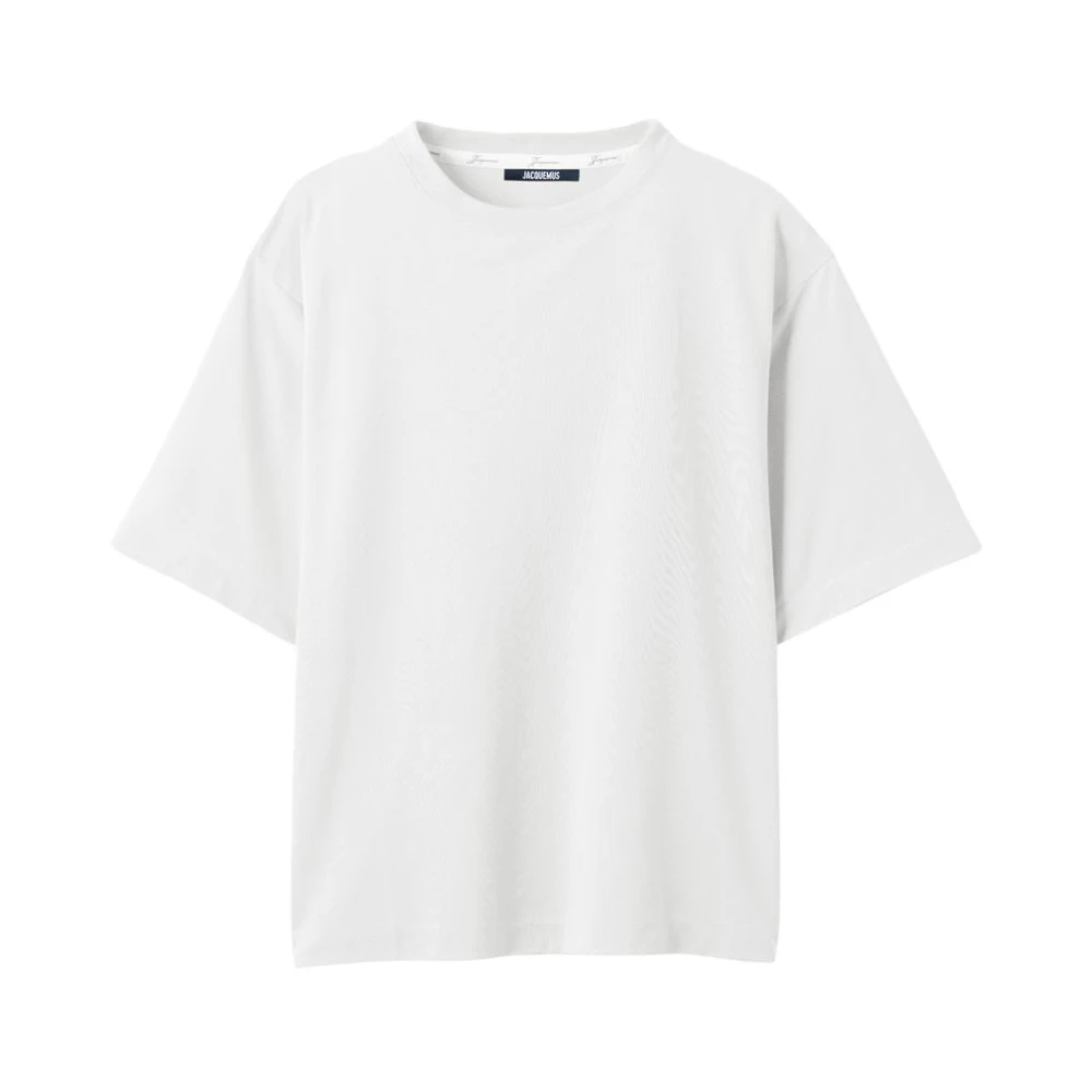 Jacquemus Men's White T-Shirts, S, Rond Carré T-Shirt