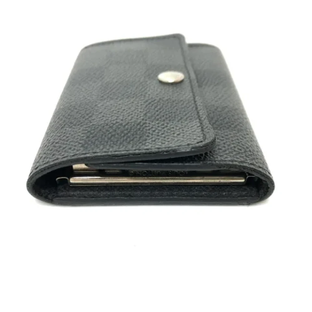 Louis Vuitton Vintage Pre-owned Fabric key-holders Black Heren