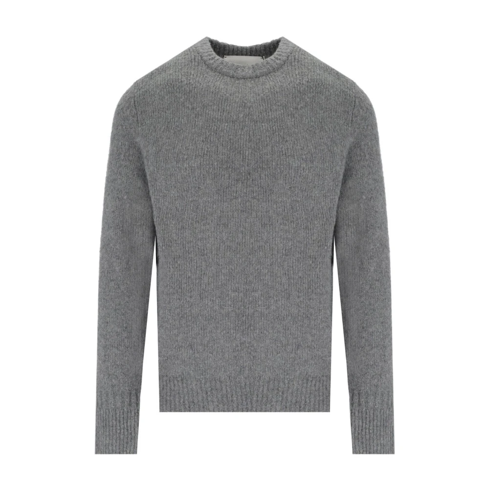 Amaránto Grijze Cashmere Crewneck Jumper Gray Heren