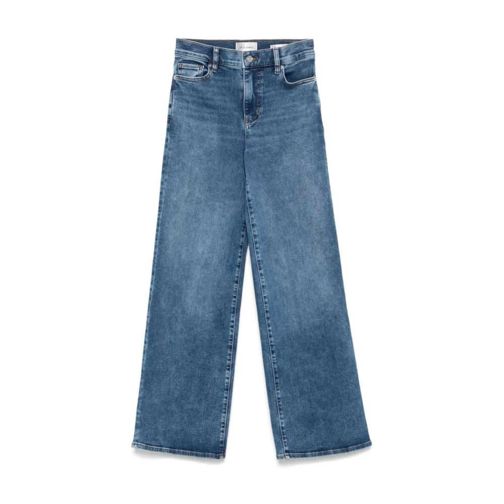 Frame Blue Wide Jeans, Female, W28, Le Slim Palazzo