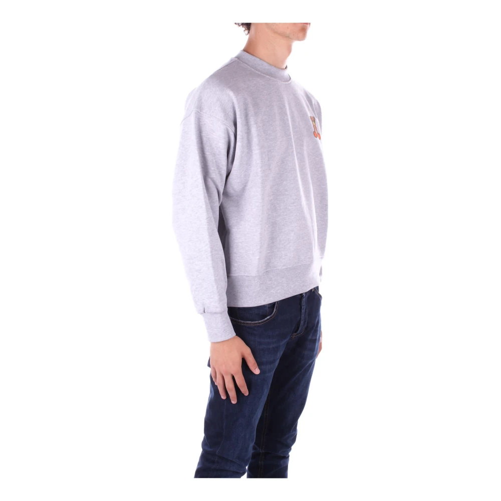 Barrow Grijze Logo Front Sweater Gray Heren
