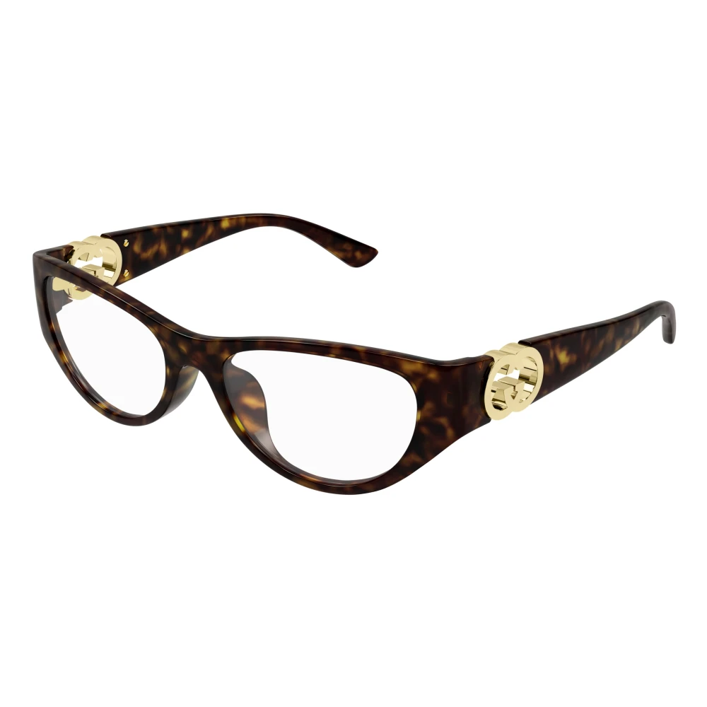Gucci Women's Brown Glasses, 54 Mm, Stylish Eyeglasses In Black Frame