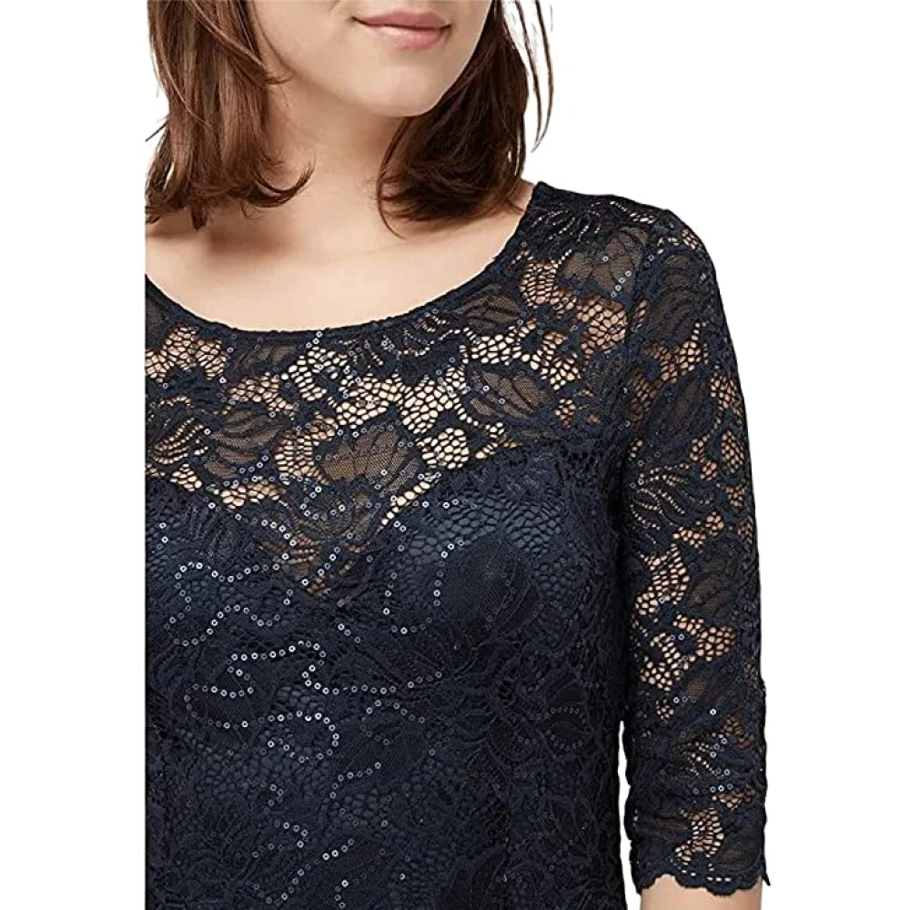 Guess Knielengte Jurk Blue Dames