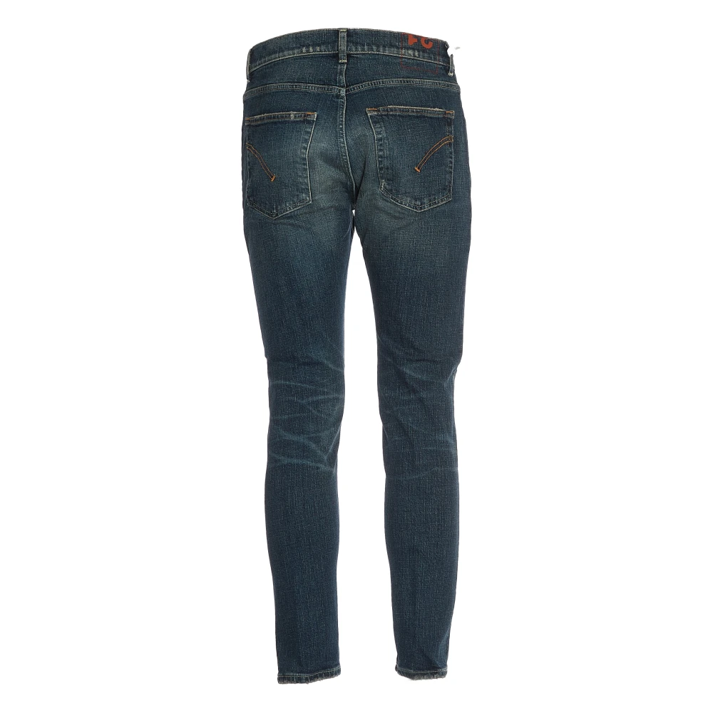 Dondup Donker Denim Skinny Fit Jeans Blue Heren