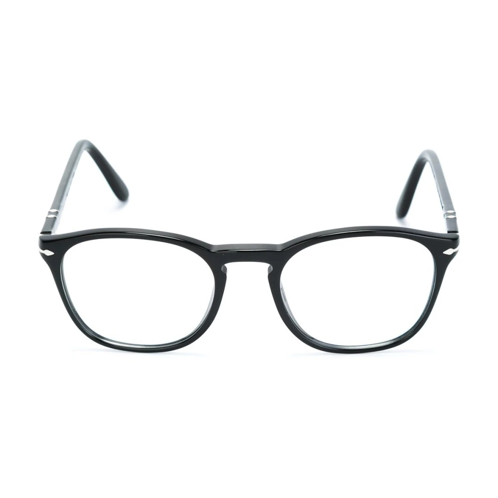 Persol , Glasses, Male, Black, 52 Mm, Black Optical Frame For Everyday Use