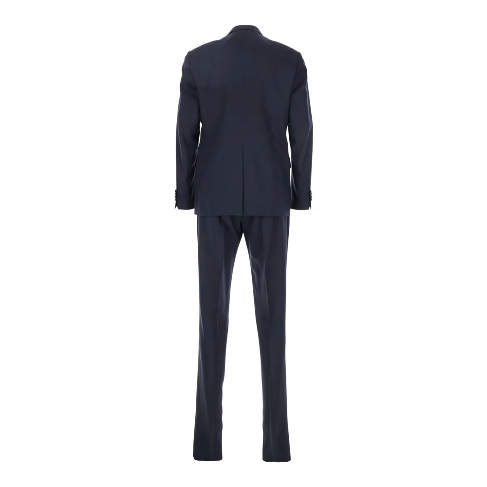 Lardini Blauw Single Breasted Pak met Klassieke Revers Blue Heren