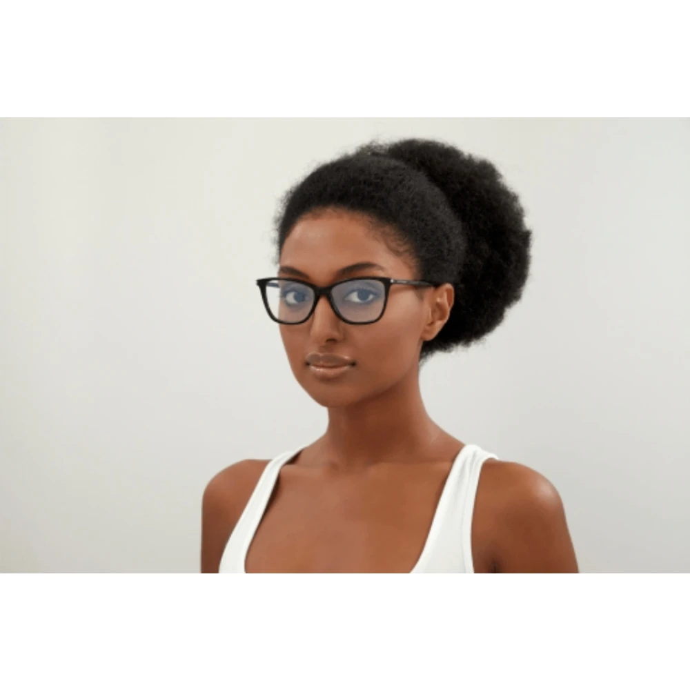 Saint Laurent Vierkante Havana Zonnebril Brown Dames