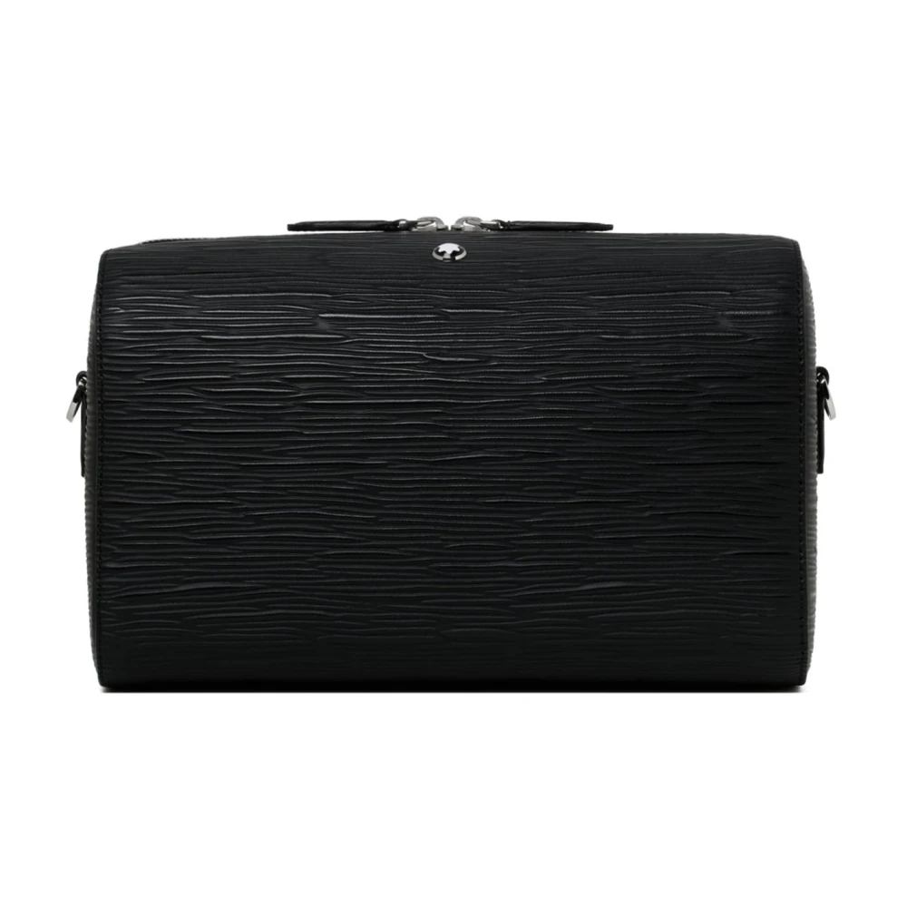 Montblanc Zwarte Leren Crossbody Tas Black Dames