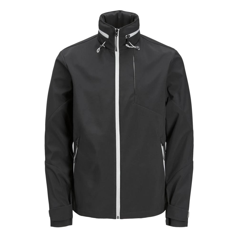 Jack & jones Stijlvolle Overgangsjas met Waterafstotende Afwerking Black Heren