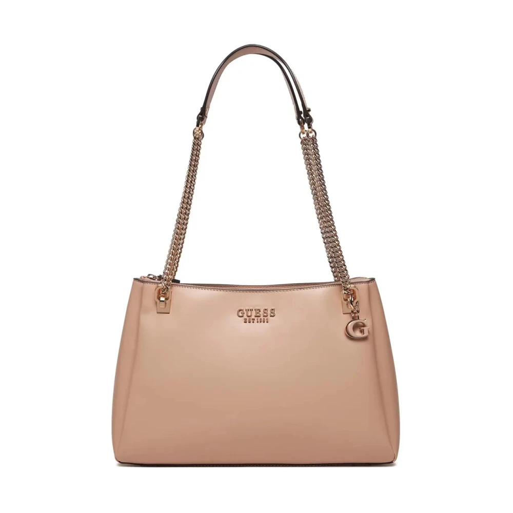 Eliette Skuldertaske - Beige PU Læder