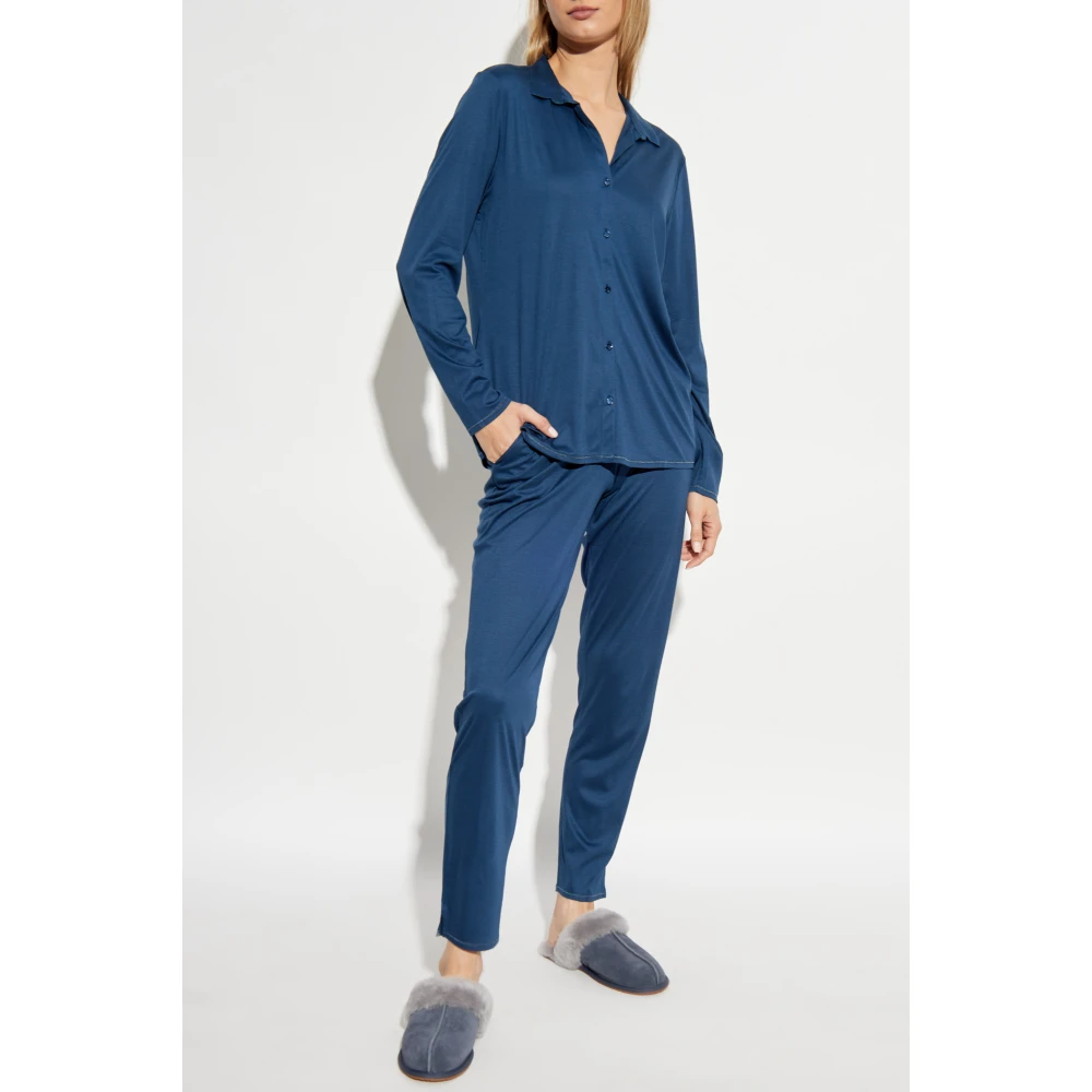 Hanro Shirt Grand Central Blue Dames