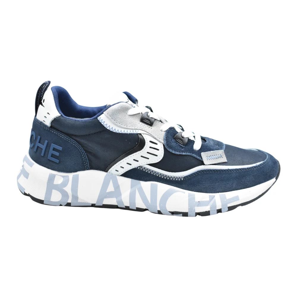 Voile Blanche Blauwe Veterschoenen voor Casual Heren Schoenen