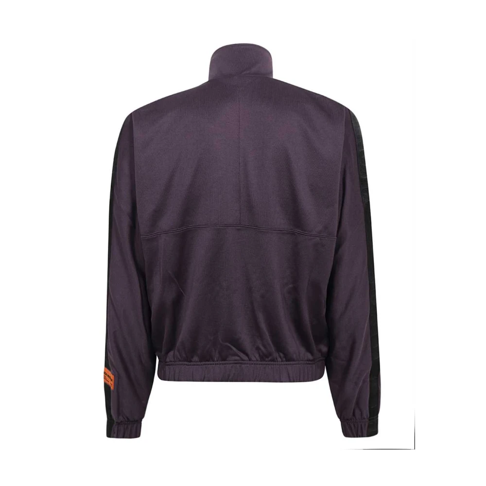 Heron Preston Sportieve Nylon Sweatshirt met Logo Bands Purple Heren