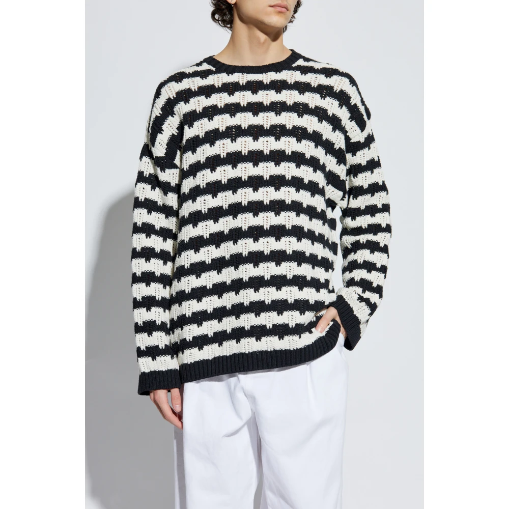 Moschino Trui met gestreept patroon Black Heren