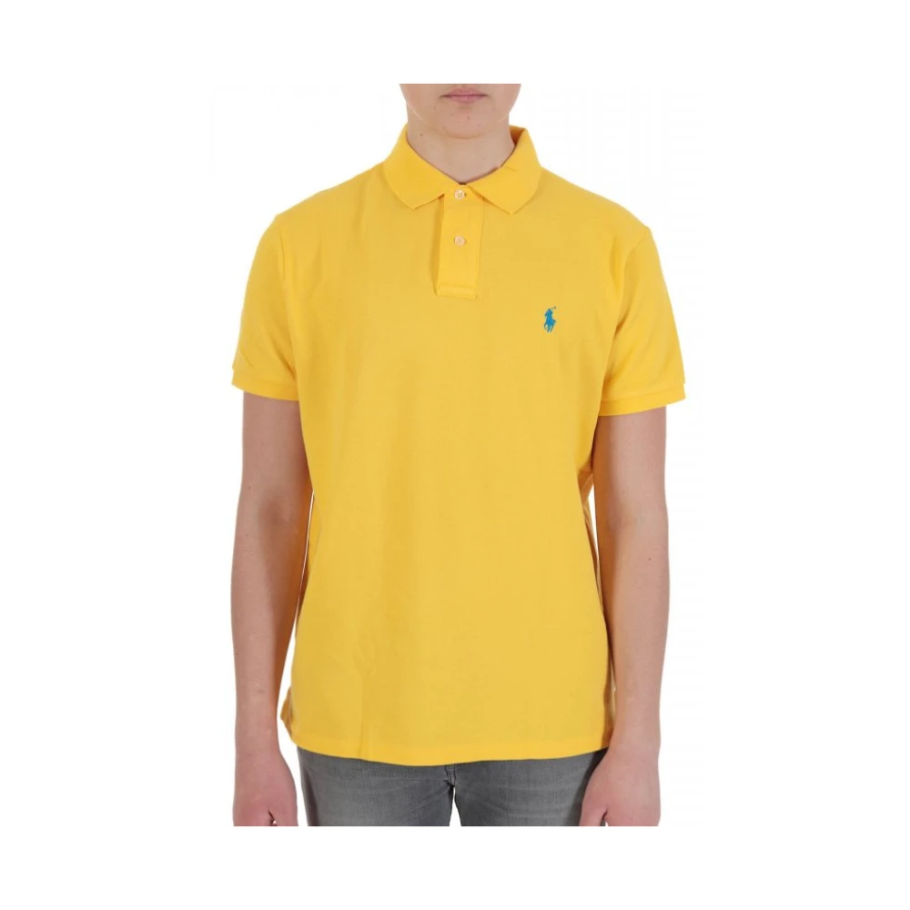 Ralph Lauren Uomo Giallo Polo Custom Slim Fit