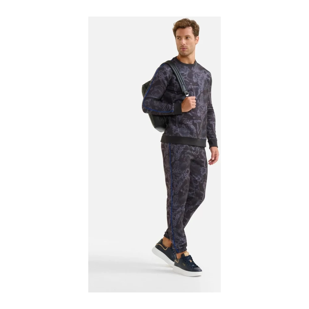 Alviero Martini 1a Classe Geo Night Zwarte Trui Black Heren