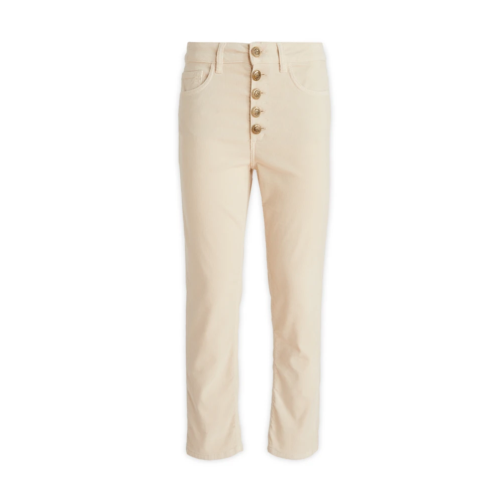 Dondup Klassieke Straight Broek Beige Dames