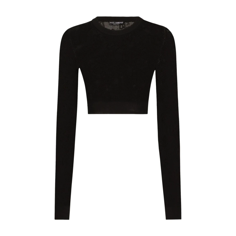 Dolce & Gabbana Zwarte Sweaters met DNA Black Dames