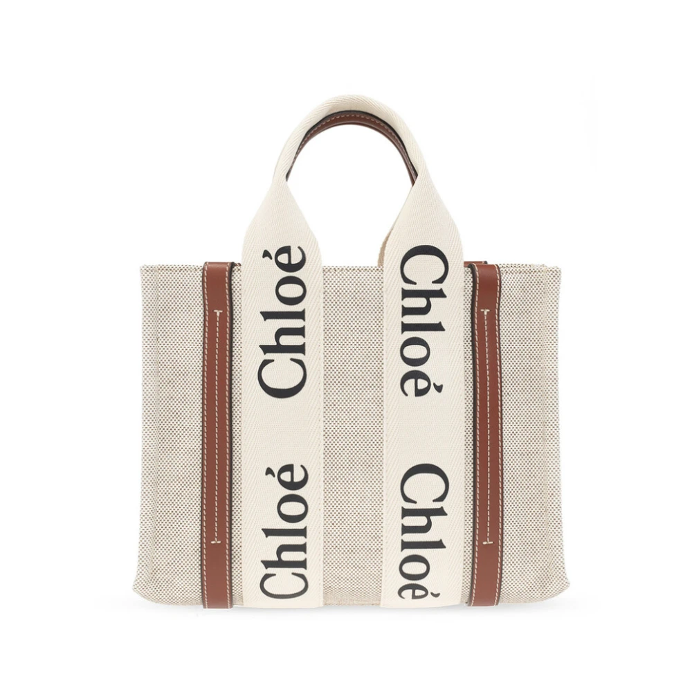Chloé Women's White Small Woody Tote Bag