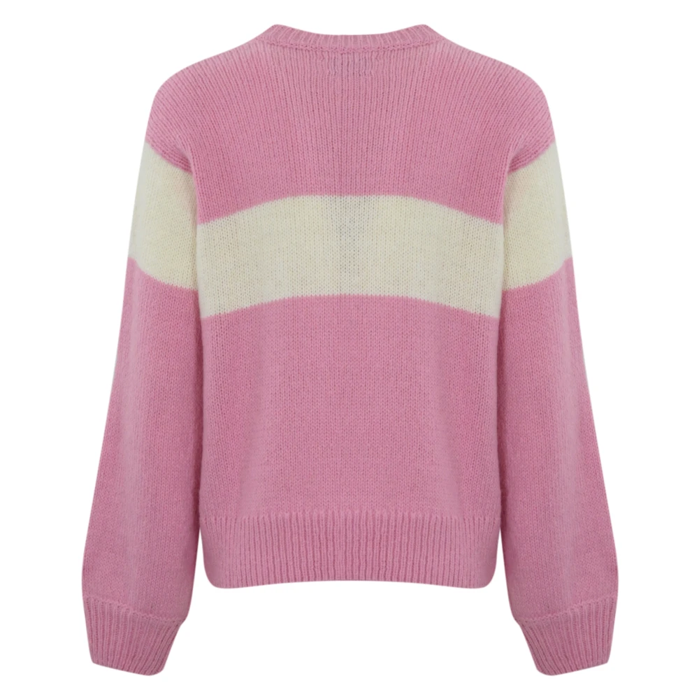 MC2 Saint Barth Roze Trui met Alpaca Wolmix Pink Dames